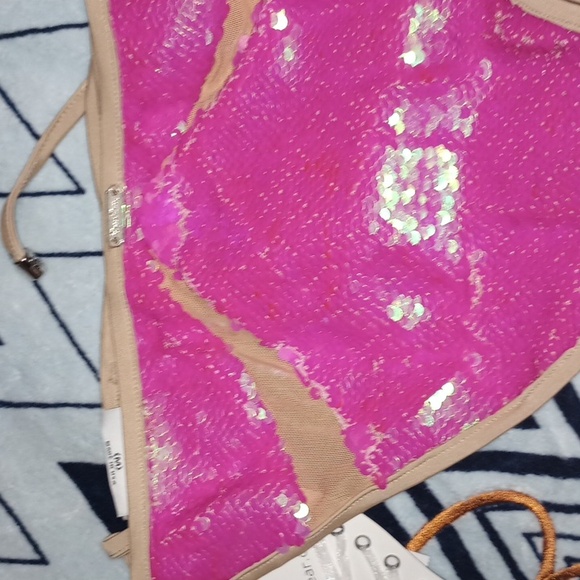 Beach Bunny NWT Ray Of Light LG Top MD Skimpy Bottom - Picture 8 of 12